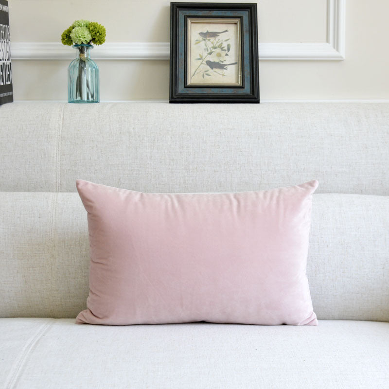 Оксамитова декоративна подушка для дивана