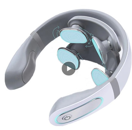 Бездротовий електронний масажер для шиї 4D Шиацу шийний масажер для скутості шиї масажер медична терапія пульс знеболення