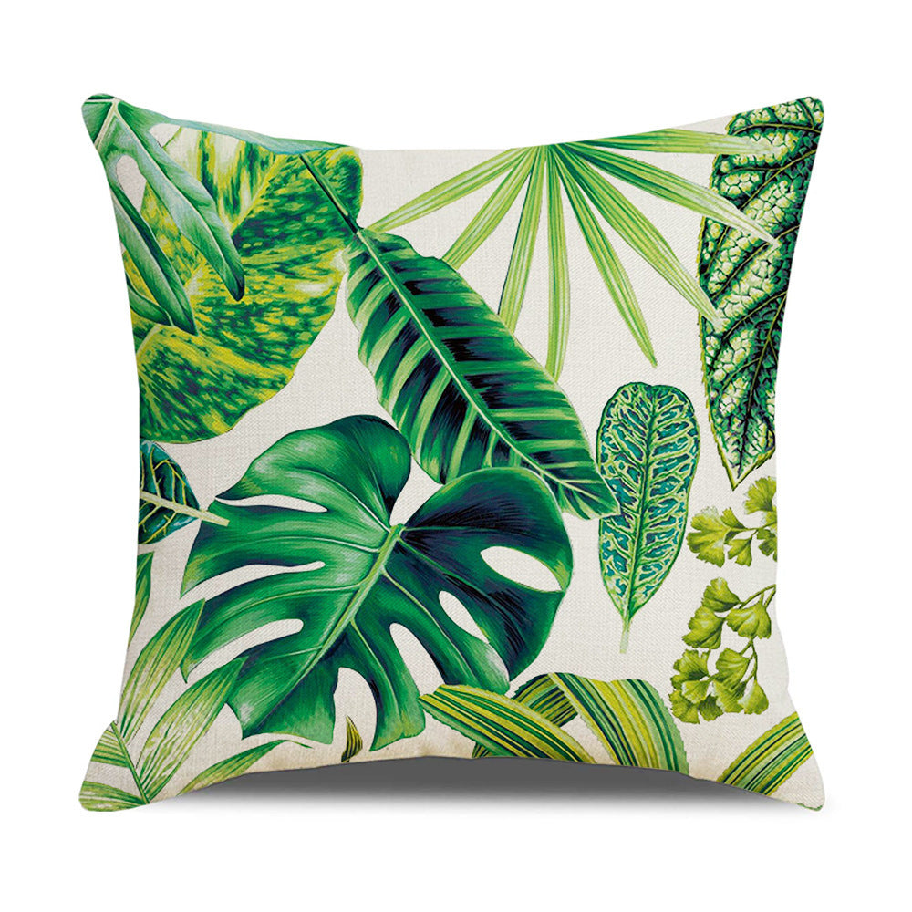 Household Floral Throw Pillowcase