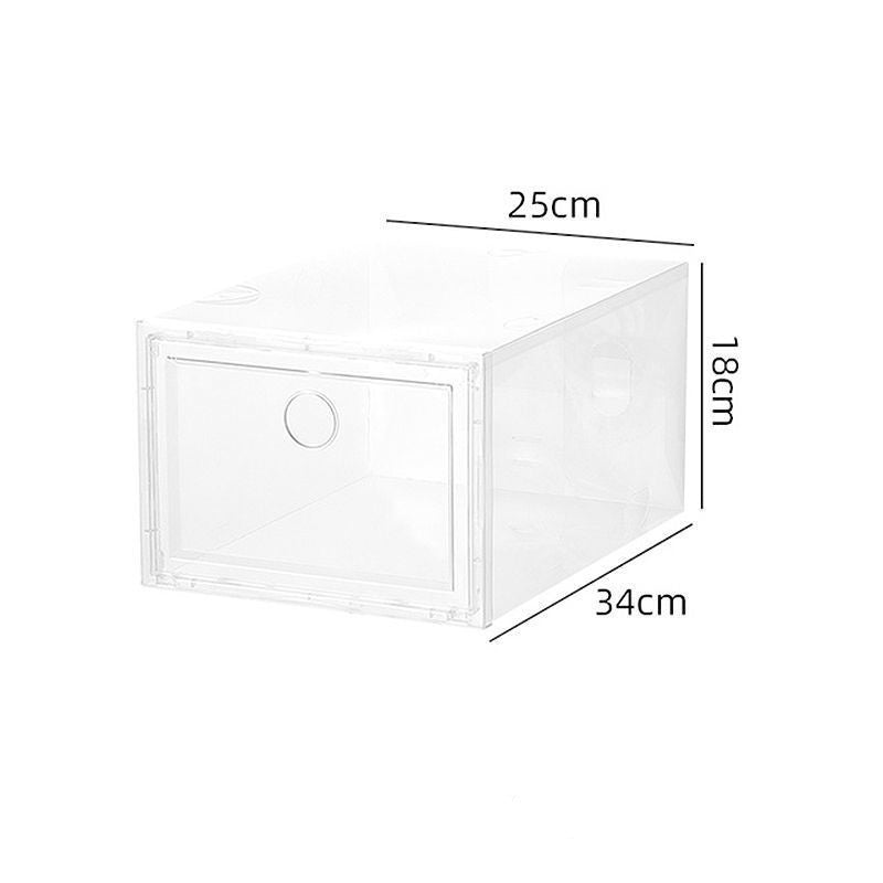 Transparent Plastic Clamshell Shoe Rack