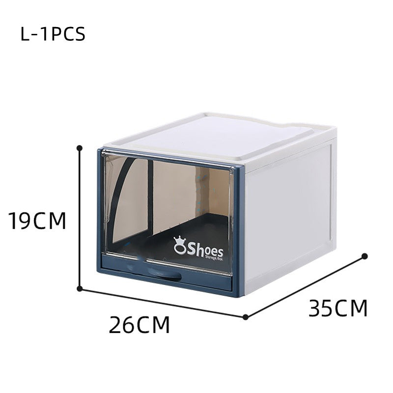 Transparent Stackable Drawer Shoe Rack