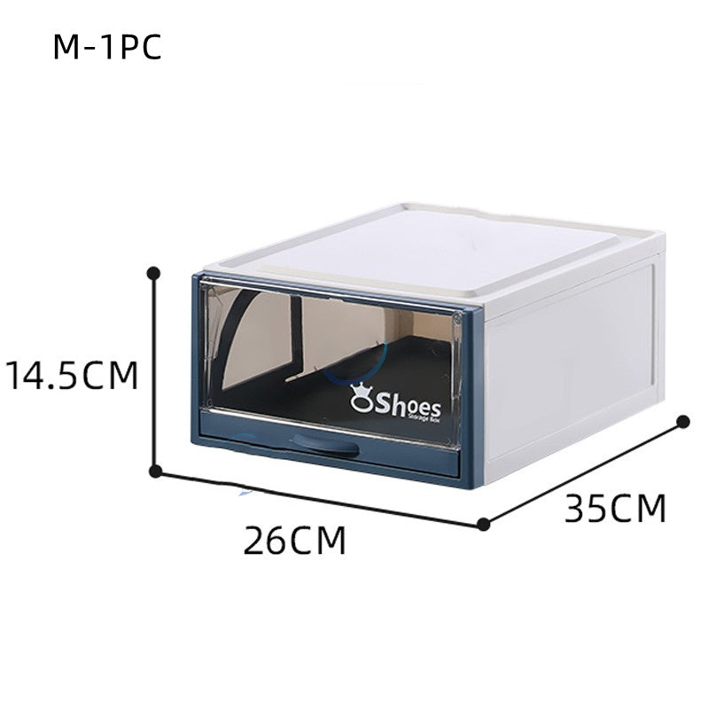 Transparent Stackable Drawer Shoe Rack