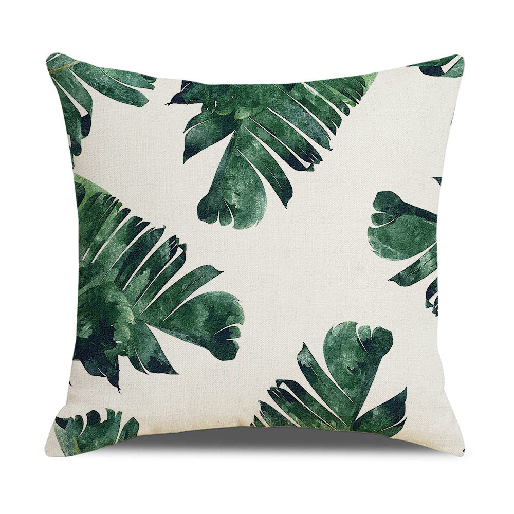 Household Floral Throw Pillowcase
