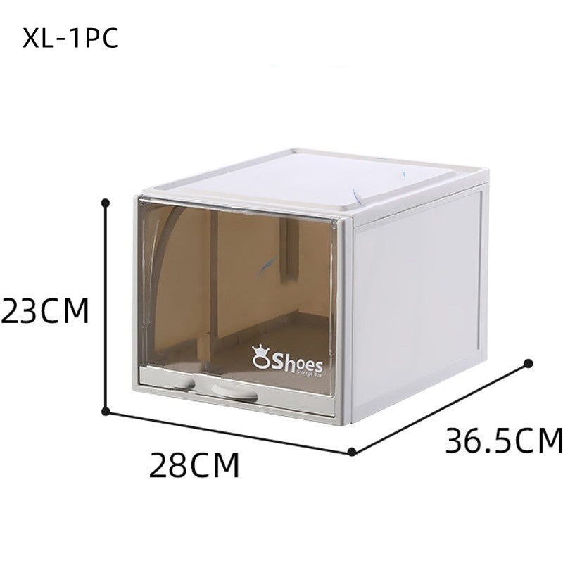 Transparent Stackable Drawer Shoe Rack