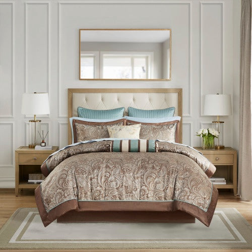 Комплект постільної білизни з 12 предметів з бавовняними простирадлами