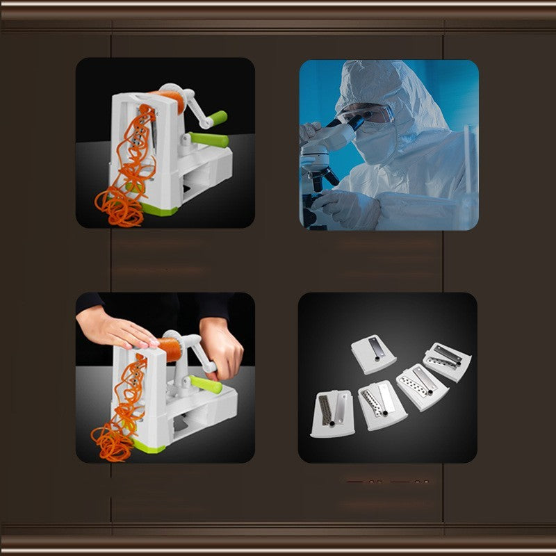 Кухонний ручний багатофункціональний овочеріз, стійкий до іржі, практичний ручний овочеріз для дому