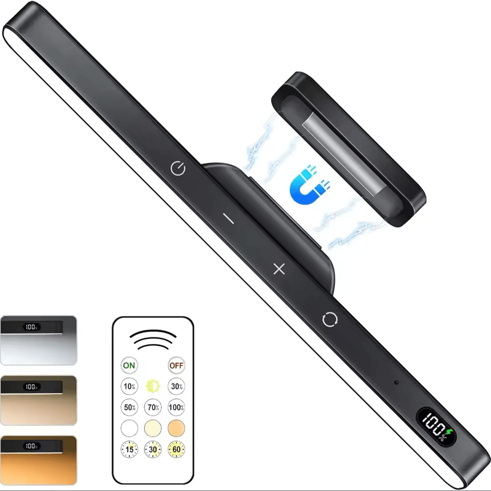 Акумуляторна світлодіодна лампа для дзеркала з регульованою яскравістю – 3 кольори, 5 рівнів яскравості, магнітне та сенсорне керування