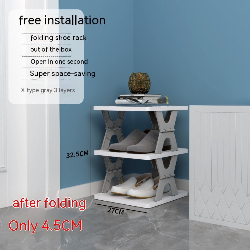 Пластикова монтажна складана шафа для взуття