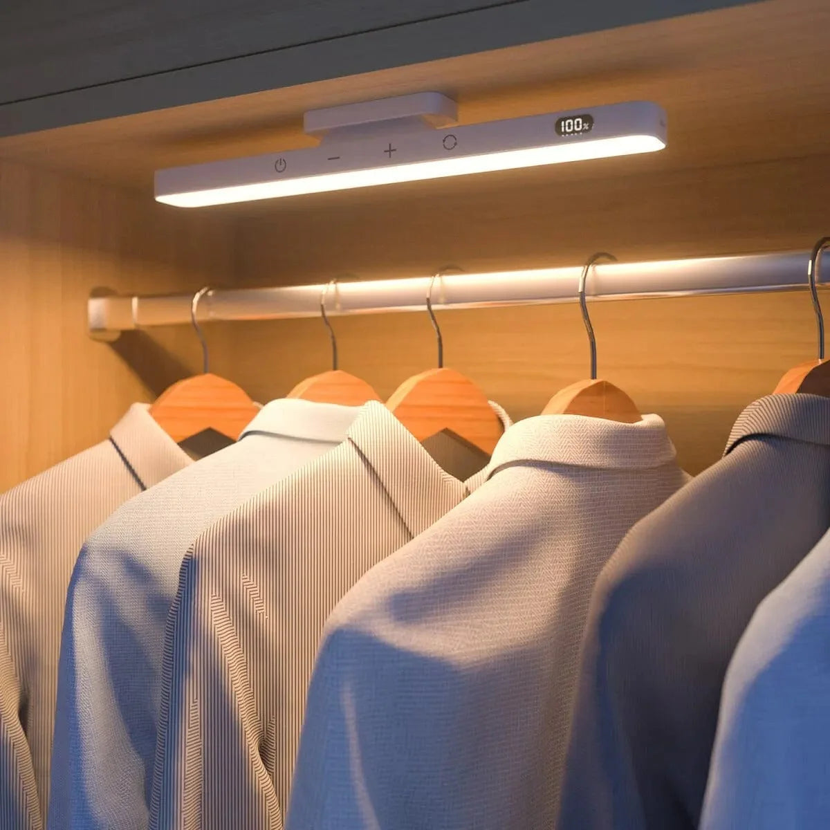 Акумуляторна світлодіодна лампа для дзеркала з регульованою яскравістю – 3 кольори, 5 рівнів яскравості, магнітне та сенсорне керування