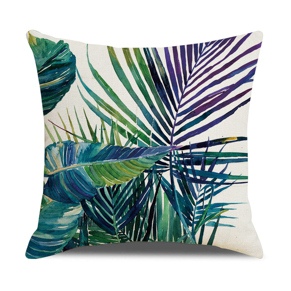 Household Floral Throw Pillowcase