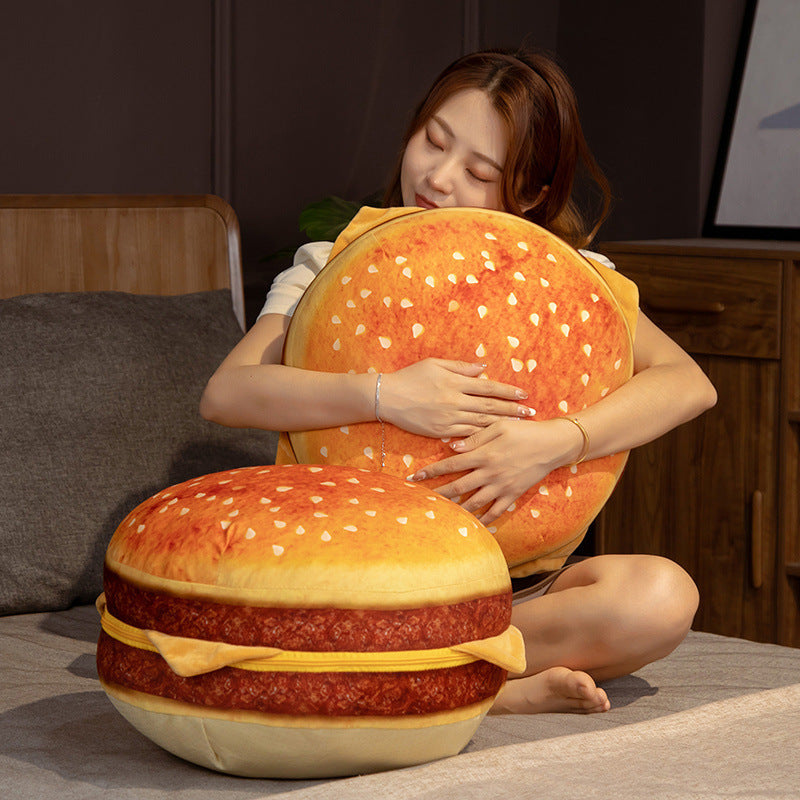 Hamburger Throw Pillow