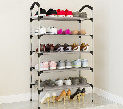 Canvas standing shoe rack