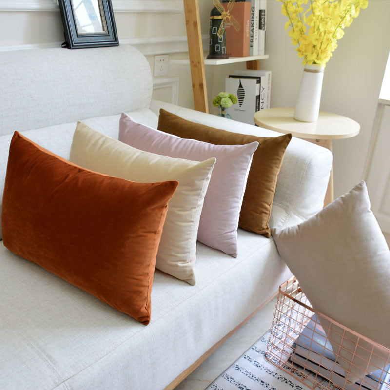 Sofa Velvet Throw Pillow

