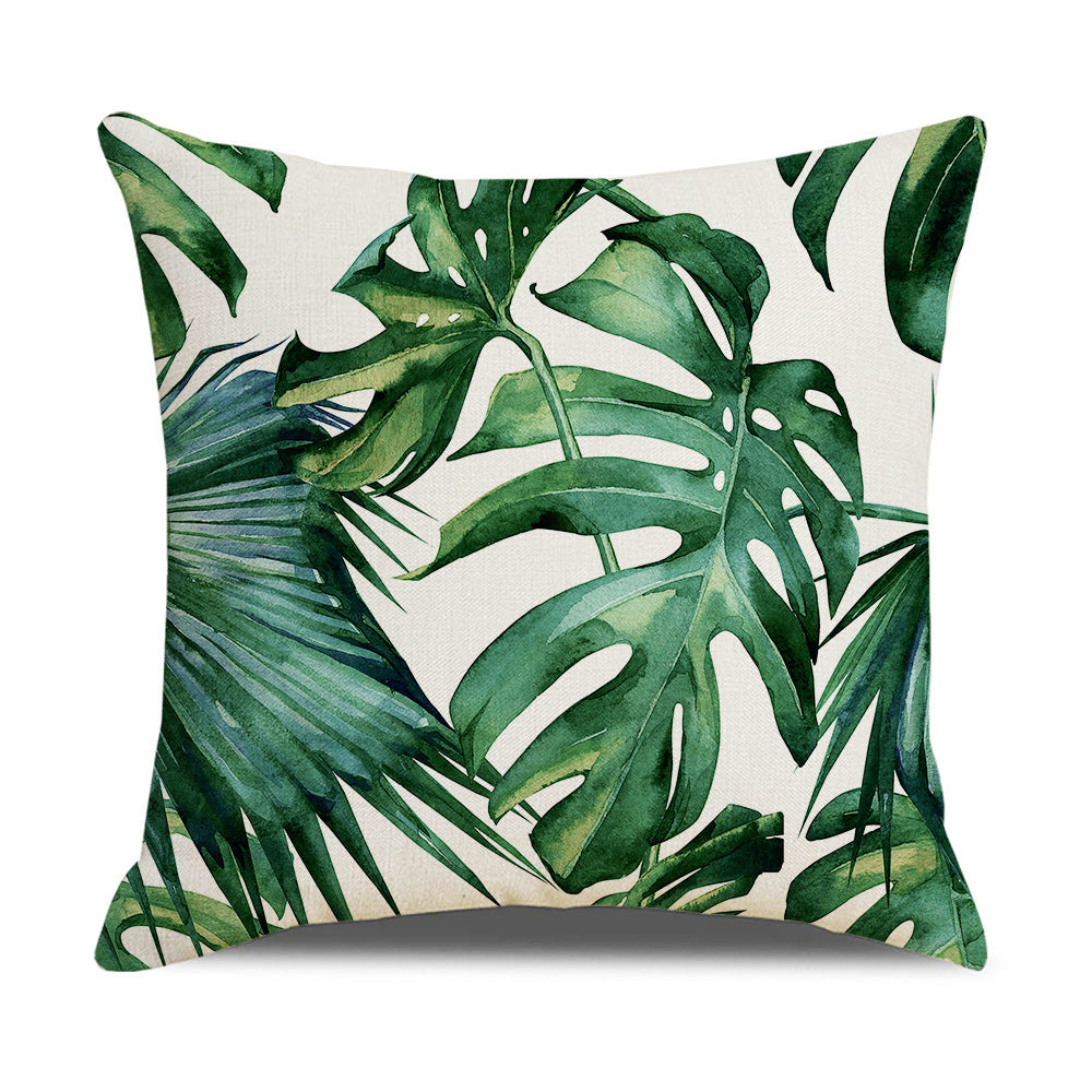 Household Floral Throw Pillowcase