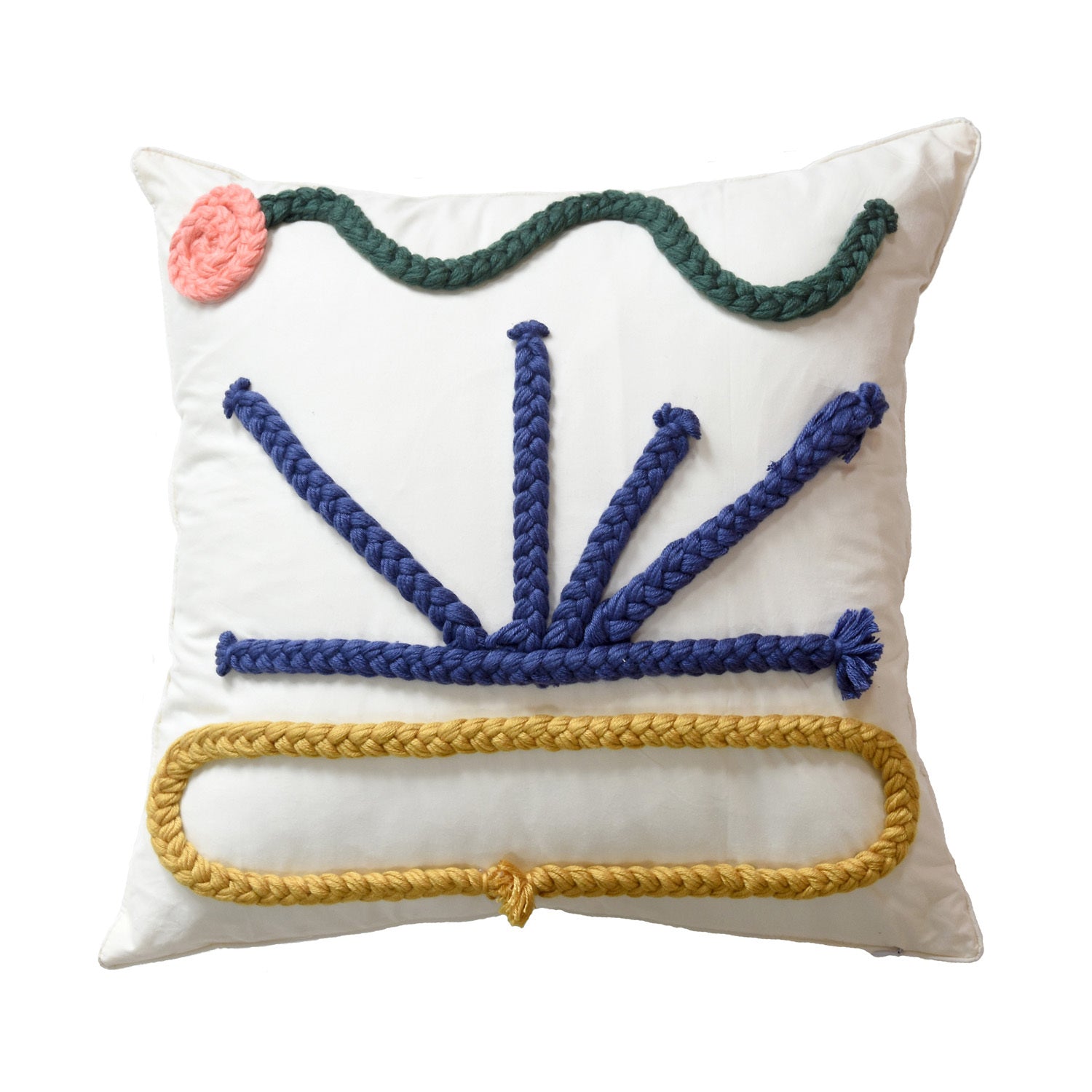 Hand-woven Throw Pillow