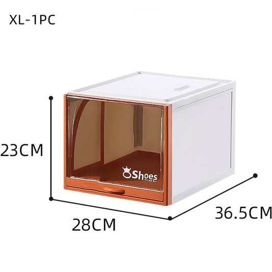 Transparent Stackable Drawer Shoe Rack