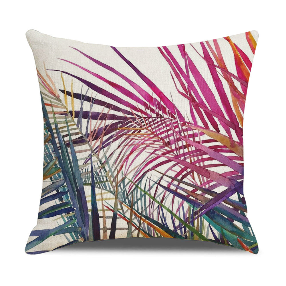 Household Floral Throw Pillowcase