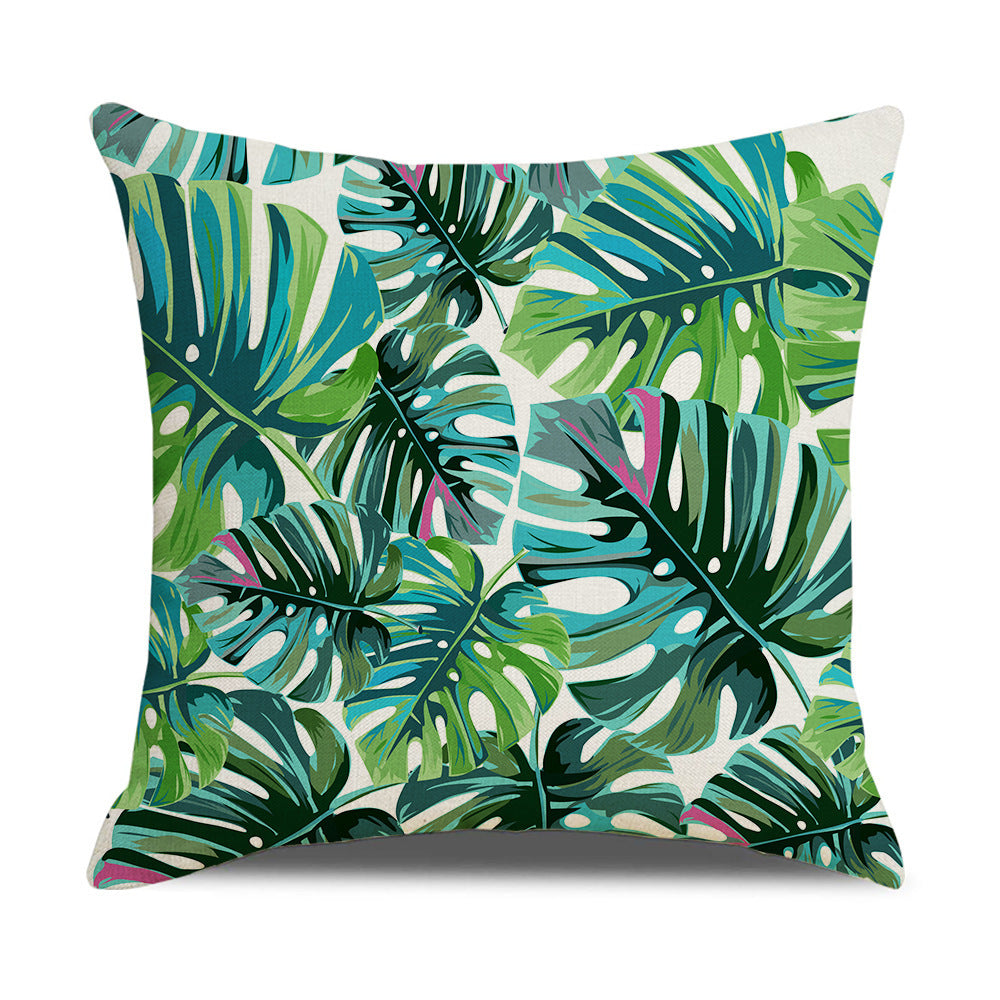 Household Floral Throw Pillowcase