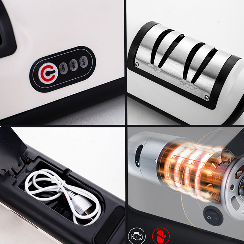 USB Rechargeable Electric Knife Sharpener For Fast Sharpening Knives, Scissors And Grinders Gadgets