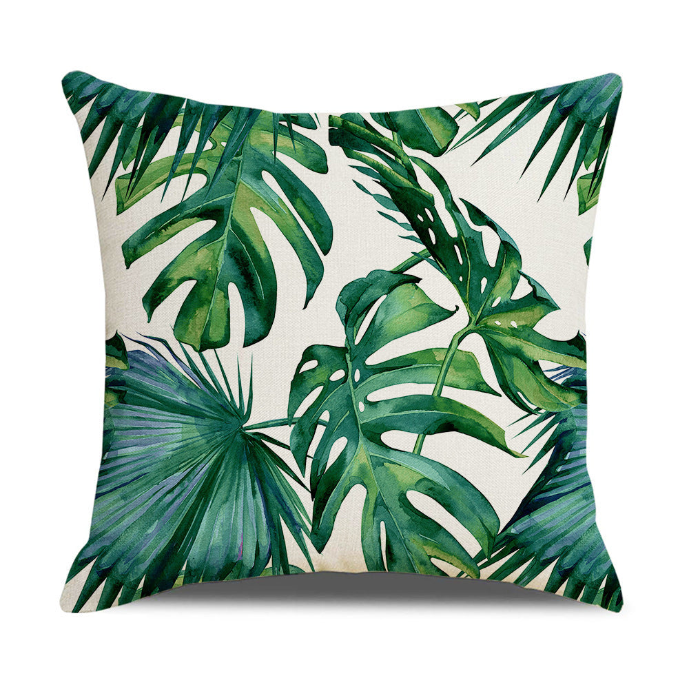 Household Floral Throw Pillowcase