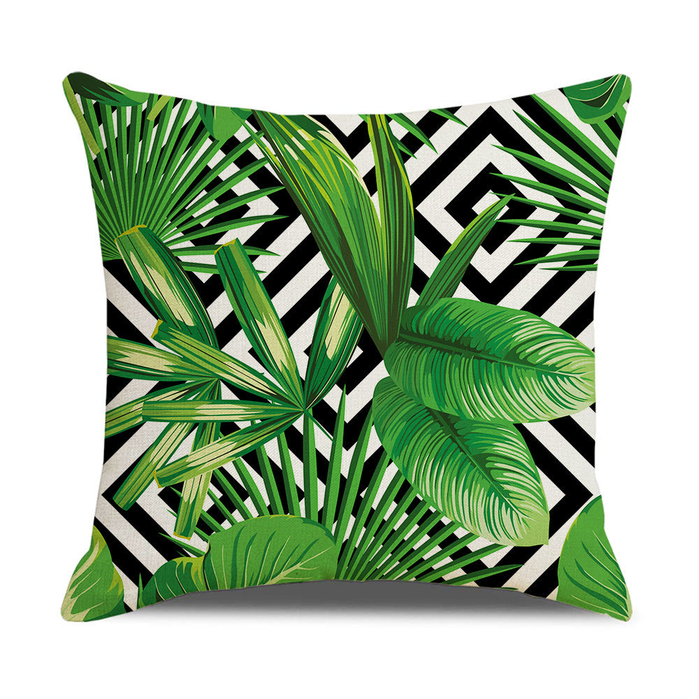 Household Floral Throw Pillowcase