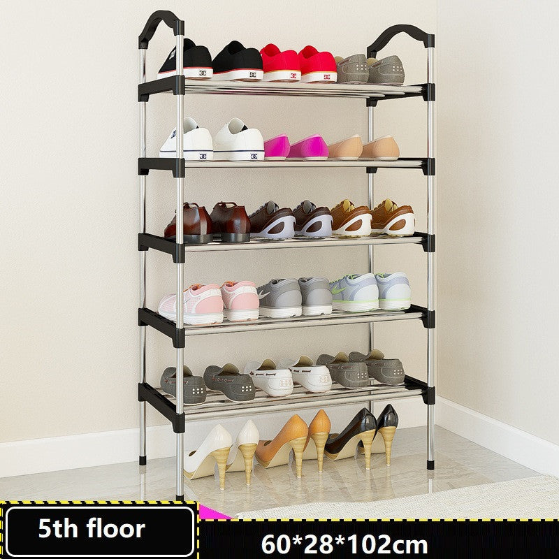 Canvas standing shoe rack