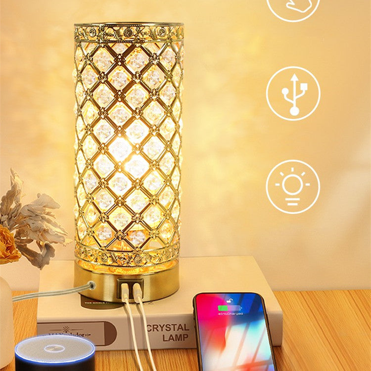 Creative Desk Lamp For Bed In Crystal Bedroom