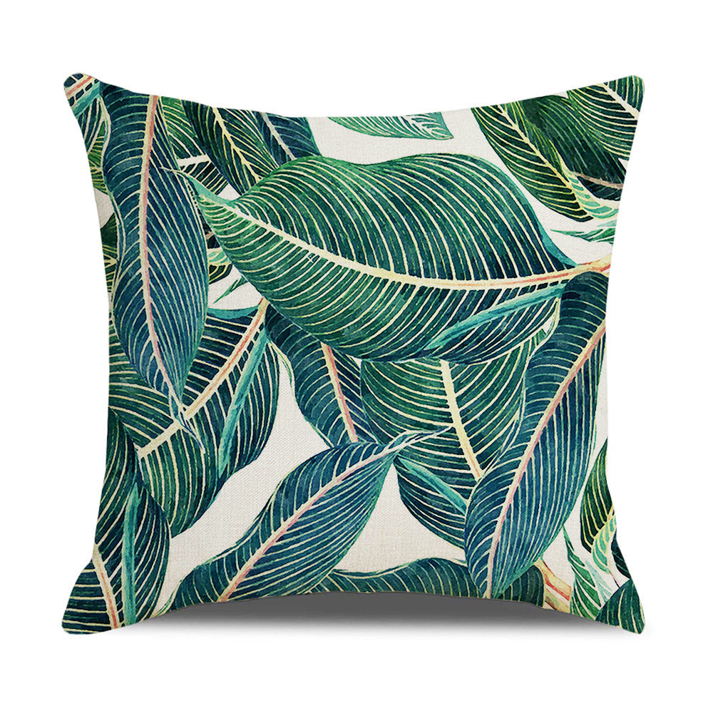 Household Floral Throw Pillowcase