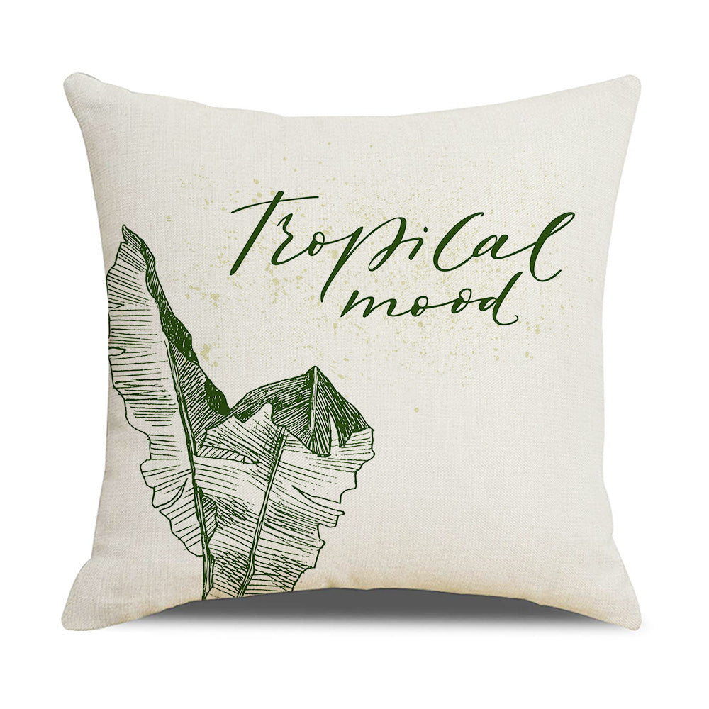 Household Floral Throw Pillowcase
