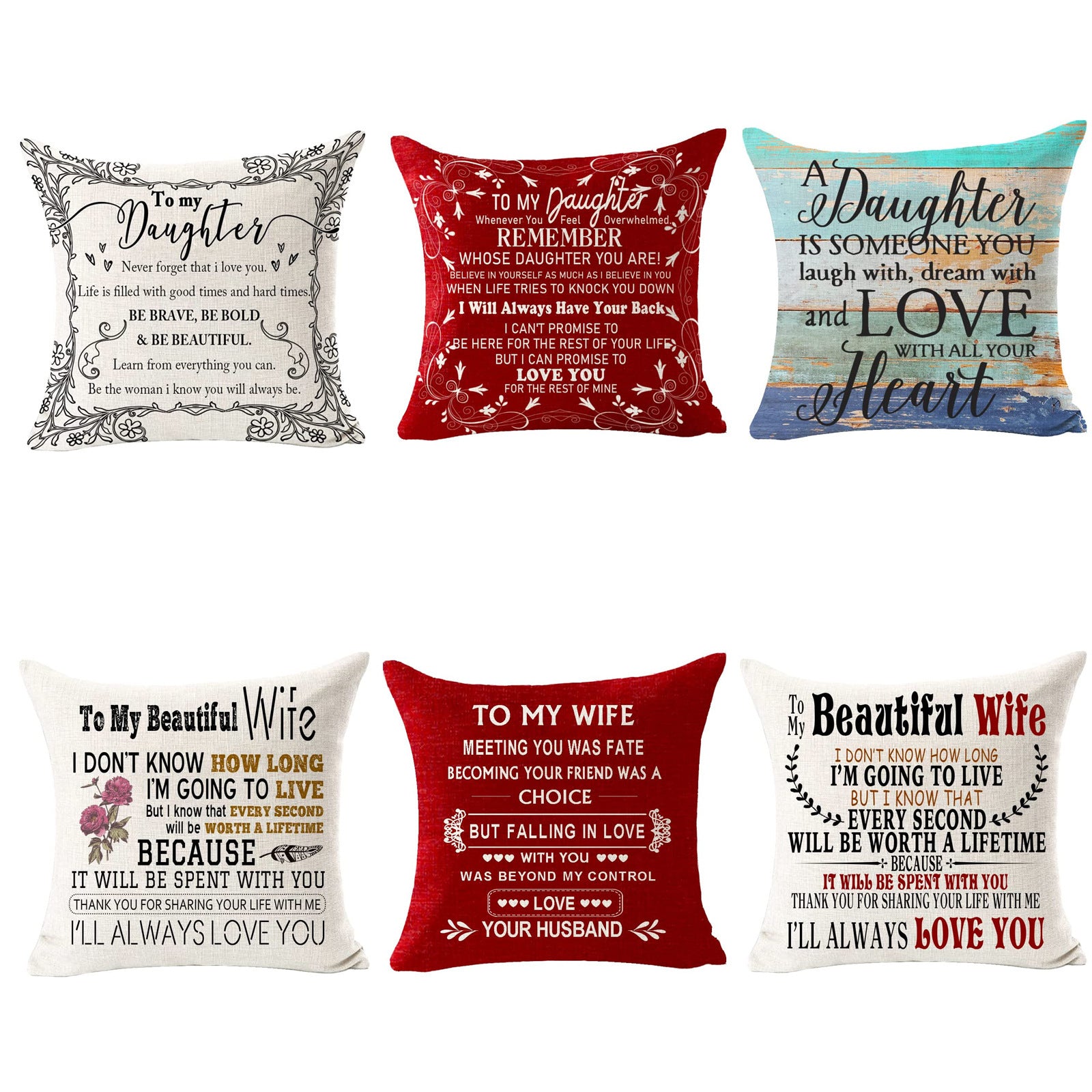 Simple Style Linen Throw Pillowcase