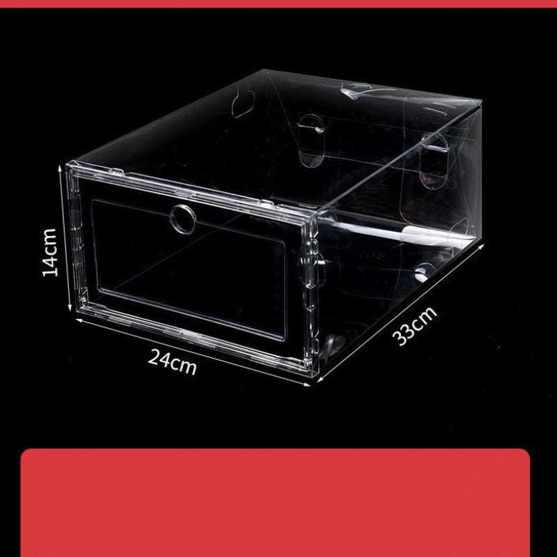 Transparent Plastic Clamshell Shoe Rack