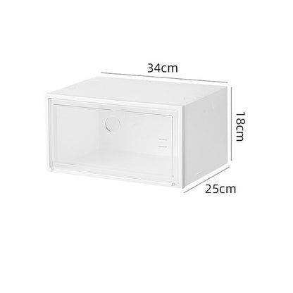 Transparent Plastic Clamshell Shoe Rack