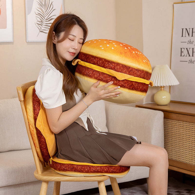 Hamburger Throw Pillow