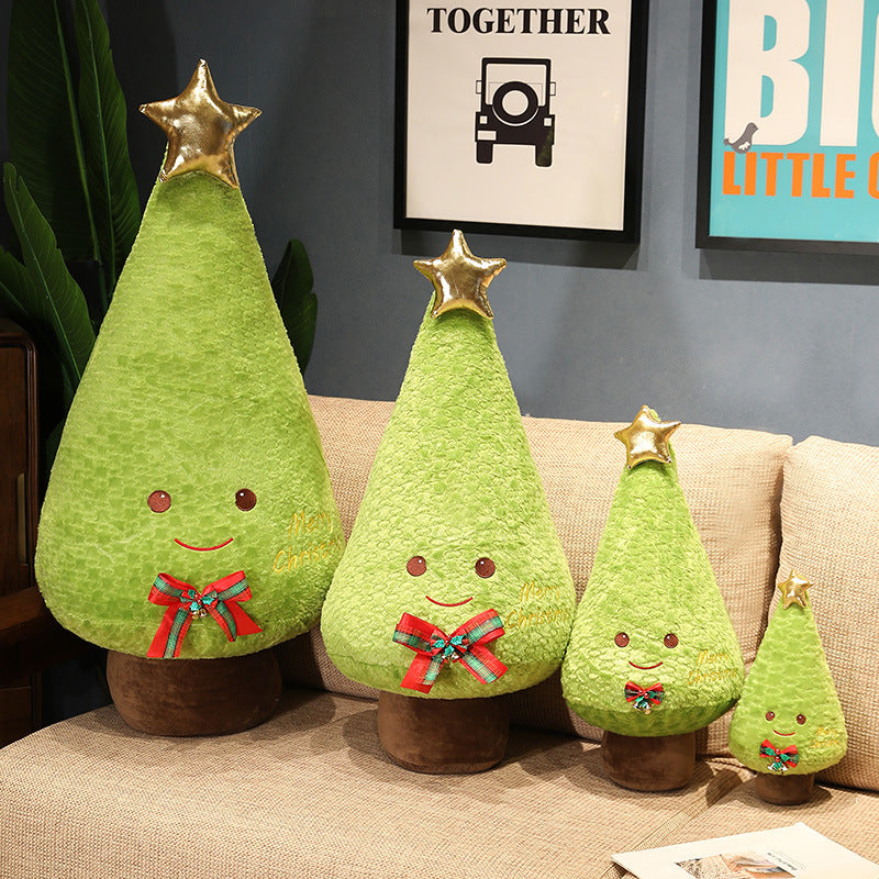 Decorating Christmas Tree Doll Throw Pillows