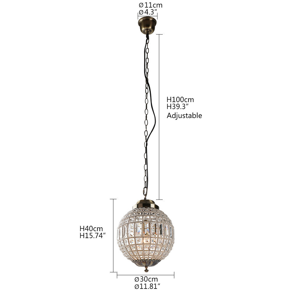 Living Room B & B Ball Crystal Lamp