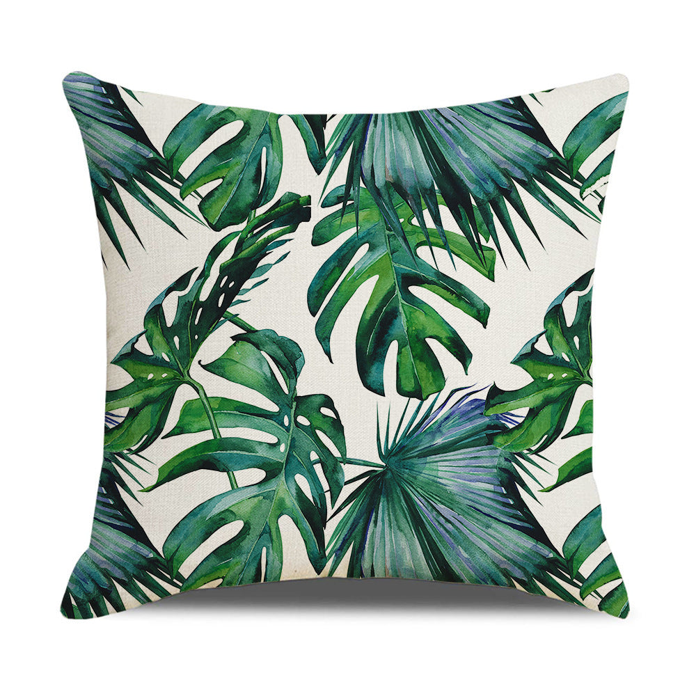 Household Floral Throw Pillowcase