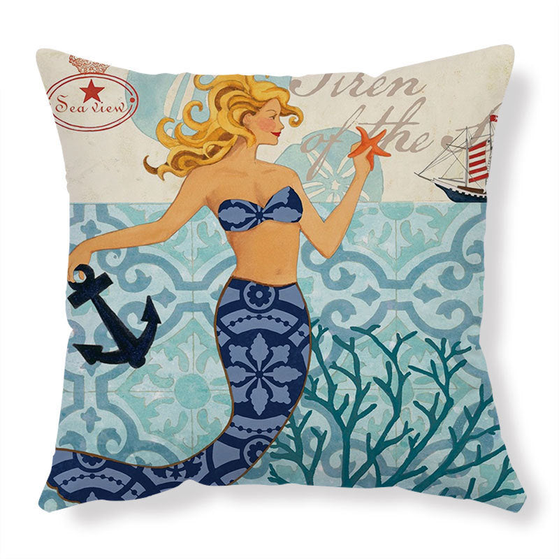 Turtle Printed Throw Pillow Cases