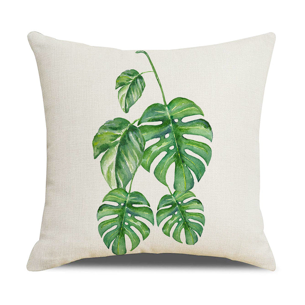 Household Floral Throw Pillowcase