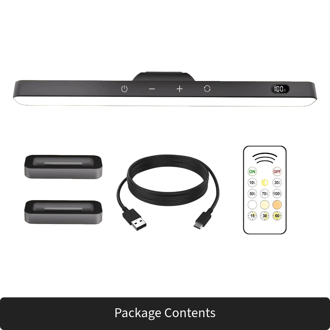 Rechargeable Dimmable LED Mirror Light – 3 Colors, 5 Brightness Levels, Magnetic & Touch-Control